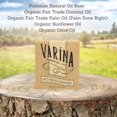 Varina Organic Activated Charcoal STF9 Bar Soap Gentle Cleansing for