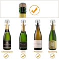 thumbnail image 4 of Pack Sparkling Wine Bottle Stopper Stopper Wine Stopper For Wine Collection Wine Champagne Beer Saver Sealer (silver), 4 of 4