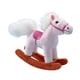 thumbnail image 2 of Caballo mecedor de peluche de 15 cm, juguete de granja, decoración, animal de peluche, adorable y tierno. rosa, 2 of 9