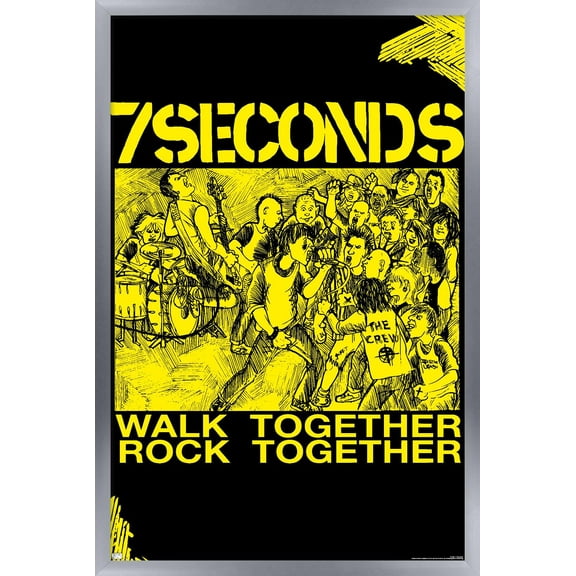 7 Seconds - Together Wall Poster, 22.375" x 34", Framed
