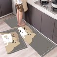 thumbnail image 2 of Alfombra de cocina antideslizante moderna para el hogar, alfombra suave de dibujos animados simple a la moda, alfombra de baño de tira larga, felpudo de entrada lavable y duradero, 2 of 5
