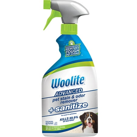 Woolite Advanced Pet Stain & Odor Remover + Sanitize For Carpet & Upholstery, 22.0 FL (Best At Home Carpet Stain Remover)