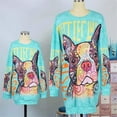 thumbnail image 2 of Blouse Ample Dessin Animé pour Femmes Enfants Filles Pull Chandails en Molleton Tops, 2 of 7