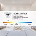 thumbnail image 2 of EtroLighting [4 Pack] LED GU10 Based 120V 4W 5000K Daylight Replacement Light Bulb 120V 4W, WMT1775, 2 of 5