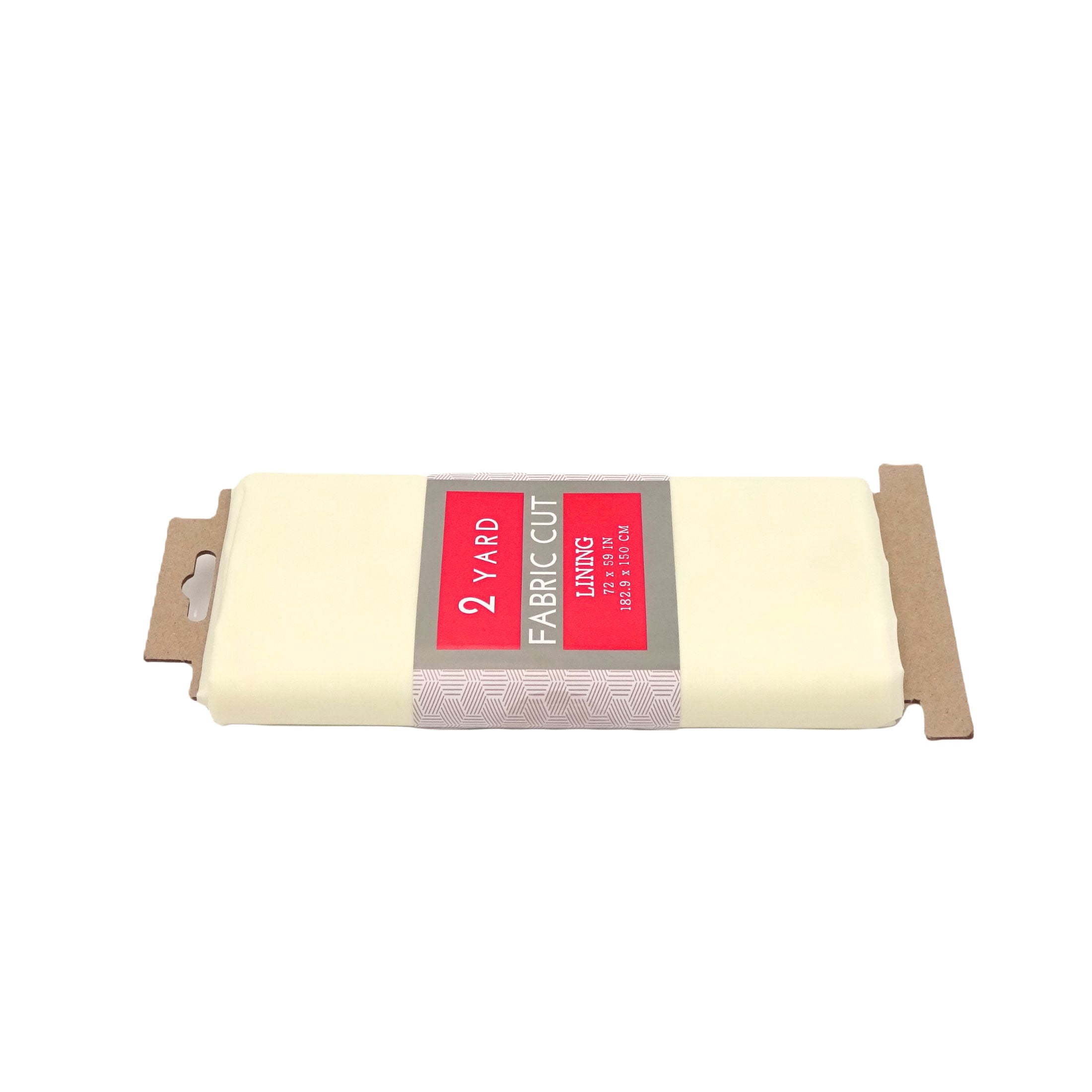 (3 pack) Shason Textile 58/60” Wide Lining 2 Yards Precut Fabric, Ivory