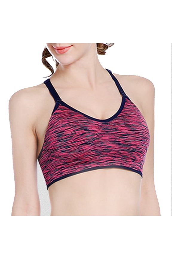 Women's Seamless Mesh Removable Cups Sports Bra High Impact Support Workout Yoga Sports Five Color