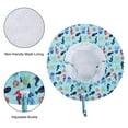 thumbnail image 6 of Husfou Baby Sun Hat, Summer Hats for Girls Boys UPF 50+ Toddler Beach Hat Kids Sun Hat for 6 months-5 years Wide Brim Children Caps Sun Protection, 6 of 6