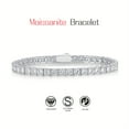 thumbnail image 2 of Moissanite Tennis Bracelet 6.5MM VVS1/D color/S925 silver/Fashionable temperament/Anniversary gift/Certificate/18K Gold plated/Holiday gift/, 2 of 5
