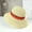 Beige, variant on CoCopeanut Baru Fashion Sederhana Portabel Topi Pantai Musim Panas Wanita Kasual Panama Topi Wanita Merek Wanita Datar Brim Ikatan Simpul Jerami Topi Anak Perempuan topi Matahari