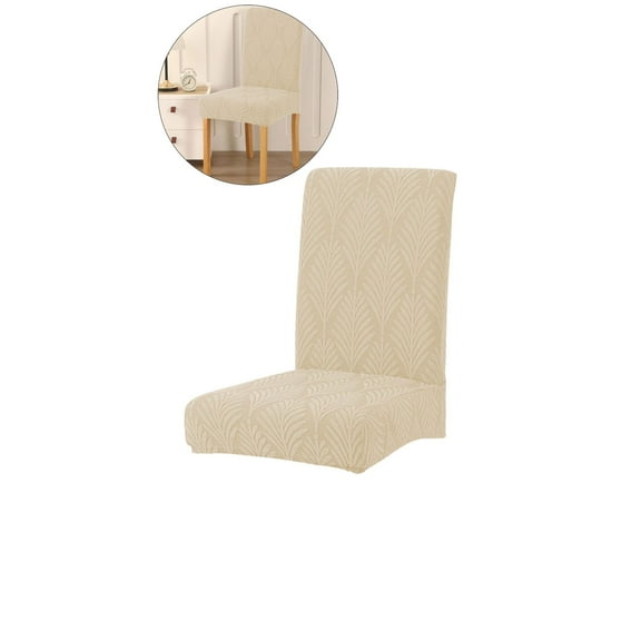 WNFJR Waterproof Chair Covers for Dining Room, Stretch Jacquard Dining Chair Slipcovers Removable Washable Chair Protector for Kitchen, Hotel, Restaurant