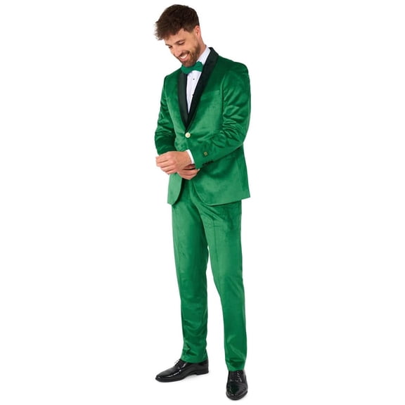 OppoSuits Men's Tuxedos Velvet Verdant - US 42 Green