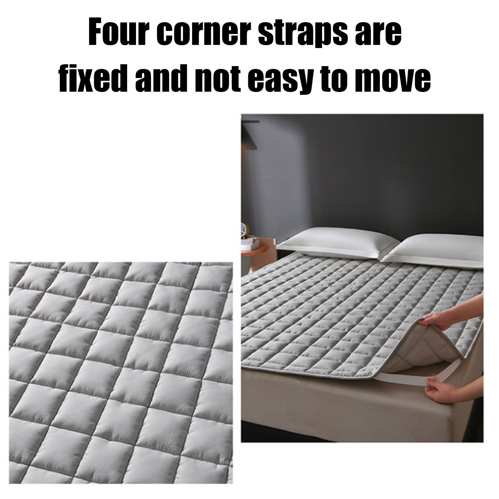 Qonioi A Class Fiber Mattress Full Size, Washable Thickened Soft Padded Bed for Home, Breathable Comfortable Sleep Pad