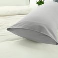 thumbnail image 4 of PiccoCasa 1Pc Silky-Soft 1800 Microfiber Long Body Pillowcase, Jumbo Light Gray 20"x72", 4 of 7