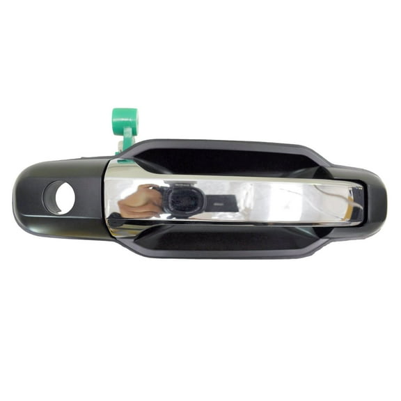 PT Auto Warehouse KI-3550MP-FR - Exterior Outer Outside Door Handle, Chrome Lever with Black Housing - Front Right Passenger Side Fits select: 2003-2009 KIA SORENTO