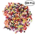 thumbnail image 1 of MasteelfCA 500 Pcs Perles Rondes en Verre pour Fabrication de Bijoux Colliers Artisanat, 1 of 5