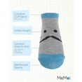 thumbnail image 3 of MeMoi Boys' 6 Pair Pack Mustache Mood Low Cut Socks - Boys - Male, 7-8, Medium Gray Heather, 3 of 7