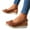 Brown BW39, variant on WIZUTIZ Wedge Sandals for Women Hiking Sandals Women Comfortable Sports Stretchy Bow Tie Sandals Pull-On Shoes Mid Heel (2"-3") Medium Solid Sandals Mother's Day Gifts Gold