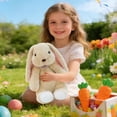 thumbnail image 4 of ToyKingdee Adorable Floppy Ear Bunny Plush with Decorative Bandana, Soft Cuddly Stuffed Animal for Kids and Gifting, 4 of 6