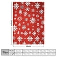 thumbnail image 4 of FUMJ Christmas Throw Blanket for Stylish Warm Winter Cabin Throw - Red Snowflake Christmas Blanket Premium Silky Soft, Plush, Warm &amp; Lightweight for Couch, Sofa, Bed,, 4 of 6