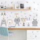 thumbnail image 1 of lote De 2 Autocollants Muraux En Pvc Mignon Fauve Lion Animal Maternelle Salon Chambre Dcor Auto-adhsif Art, 1 of 5