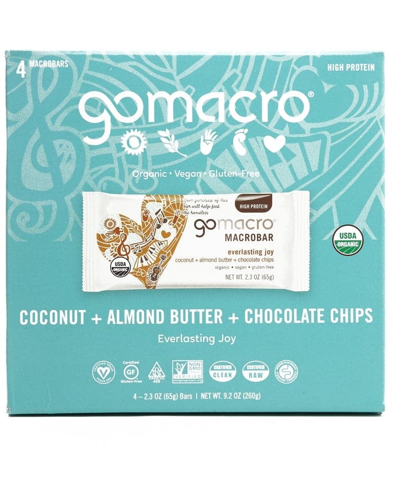 GoMacro Everlasting Joy Coconut Almond Butter Chocolate Chips, 9.2 oz