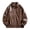 Coffee, variant on Men's Leather Jacket Oversized Faux Leather Flight Jacket Fall Fashion 2026 Trendy Moto Winter Coat with Pocket