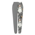 thumbnail image 2 of Sweatpants Women Baggy Halloween Ghost Pumpkin Printed High Elastic Waisted Drawstring Jogger Trousers with Pockets Comfy Y2K Streetwear, 2 of 5