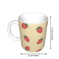 thumbnail image 2 of Disketp Strawberries Large Coffee Mug with Handle Tea Cup Novelty Coffee Cup for Men Women Office Work, 2 of 6