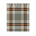 thumbnail image 4 of Tartan Plaid Pattern in Black Orange Beige Grommet Blackout Curtains Thermal Insulated Window Curtain Sets for Bedroom Living Room 63"x55" 2 Panels, 4 of 5