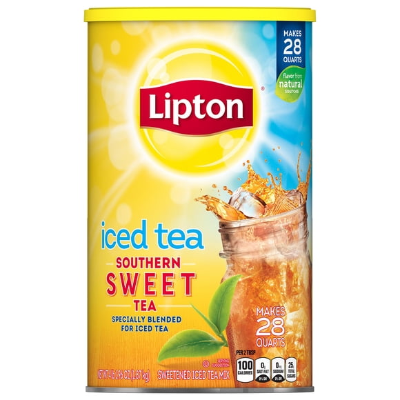 Mezcla para Té Helado Lipton Te Dulce del Sur 26.5 L, Paquete de 4, 101.5 kg