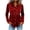 Wine, variant on Party Tops for Women Sequins Velvet Patchwork Button Down Collar Dressy Blouses Long Sleeve Elegant Shirts (XL, Orange)
