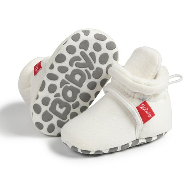 YUNAFFT Baby First Walkers Shoes Winter Non-Slip Soft Sole Anti-Drop Pure Color Infant Shoes Cozy Fall Winter