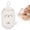 White, variant on Cute Bear Dog Cat Pattern Baby Bath Sponge, Soft Absorbent Gentle Exfoliating Shower Loofah Sponge for Newborn Toddler Kids