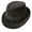 Black, variant on Corduroy C-Crown Trilby Fedora Hat - XL - Black