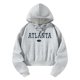 thumbnail image 5 of Sudadera con capucha para mujer Sudadera corta con capucha gris claro Sudadera con capucha corta de manga larga de moda SG, 5 of 8