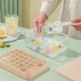 thumbnail image 3 of EGNMCR Cleaning Supplies, Sweeping Multifunctional Ice Compartment,Ice Block Tray With Lid, 35-Ice Blocks Trays,Large Capacity Easy To Press The Ice,Suitable For Freezers Ice Compartment, 3 of 7