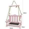 thumbnail image 7 of Travelwant Swing Wild Bird Feeder for Outside, Metal Mesh Bottom, Cute Bench Bird Feeder or Squirrel Feeder for Yard, Porch Decoration, Large Capacity, 7 of 7