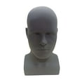 thumbnail image 5 of Male Mannequin Head Mannequin Stand Multipurpose Hair Making Lightweight Smooth Durable Hairpiece Stand Manikin Head for Hat black, 5 of 8