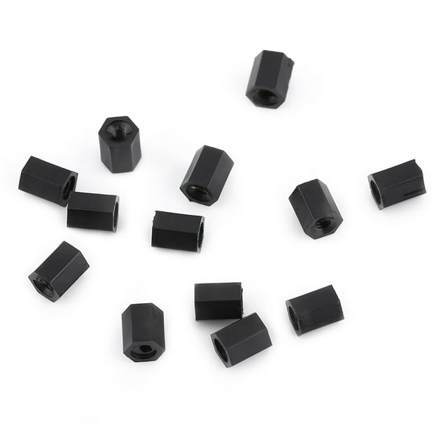 Female Spacer, 250PCS Nylon M2 M3 Male Female Hex Column Standoff Spacer Screw Nut Assortment Kit PCB