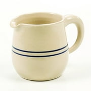 Martinez Pottery Syrup Pitcher or Creamer - Handmade Heritage Blue Stripe Stoneware