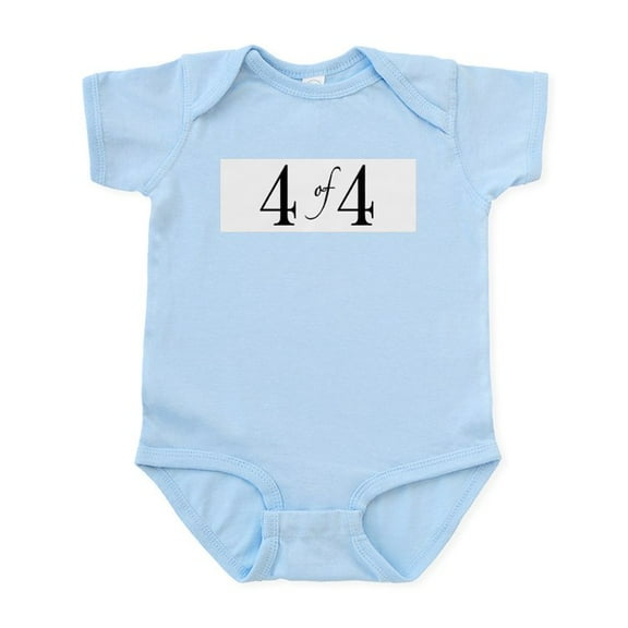 CafePress - 4 Of 4 (4Th Child) Infant Bodysuit - Baby Light Bodysuit, Size Newborn - 24 Months
