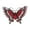 Red, variant on Xinyolin Women's Brooch - Retro Hollow Butterfly, Rhinestone Decor, Anti-slip Wear-resistant, Suit Coat Scarf Decor
