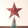 thumbnail image 2 of Christmas Tree Topper, Star Tree Topper with LED Light, 3D Glitter Hollow Night Light Topper for Christmas Tree Decoration, 2 of 5