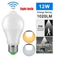 thumbnail image 2 of Led Bulb Light Sensor Smart Pir Motion Detector Security For Porch Garage Hallway Garden New, 2 of 10
