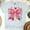 Ash, variant on Teaching Is a Work of Heart Shirt – Pink Bow Valentine Teacher Graphic Tee , White, Size S