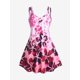 thumbnail image 1 of Vestido Talla Extra Sin Mangas Pequeña Estampado Floral Rosegal Vestidos casuales de talla grande, 1 of 5