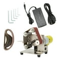 thumbnail image 2 of Mini Sanding Belt Machine,Mini Belt Sander Electric Woodworking Sharpener Grinder Handheld Sanding Belt Machine Reliable and Durable, 2 of 8