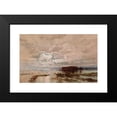 thumbnail image 2 of William Charles Piguenit 18x13 Black Modern Framed Museum Art Print Titled - The Flood in the Darling 1890 (1895), 2 of 5