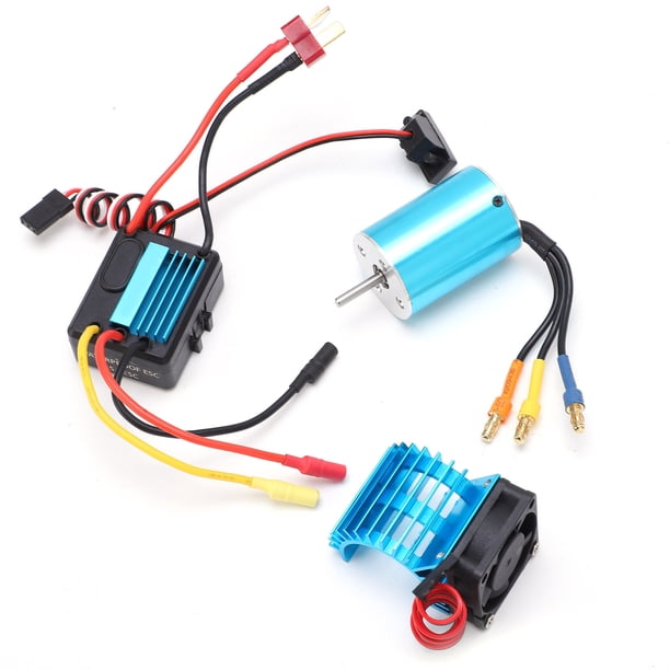 2838 4500KV Brushless Motor Set, 4 Pole RC Brushless Motor Set High Performance High Torque With 35A ESC Heat Sink For 1/14 1/16 1/18 RC Car ANGGREK Otros