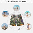 thumbnail image 6 of FORMRS Boys Swim Trunks Quick Dry Mesh Liner Boardshorts Sizes XS-XL, White Floral Garden, 6 of 7